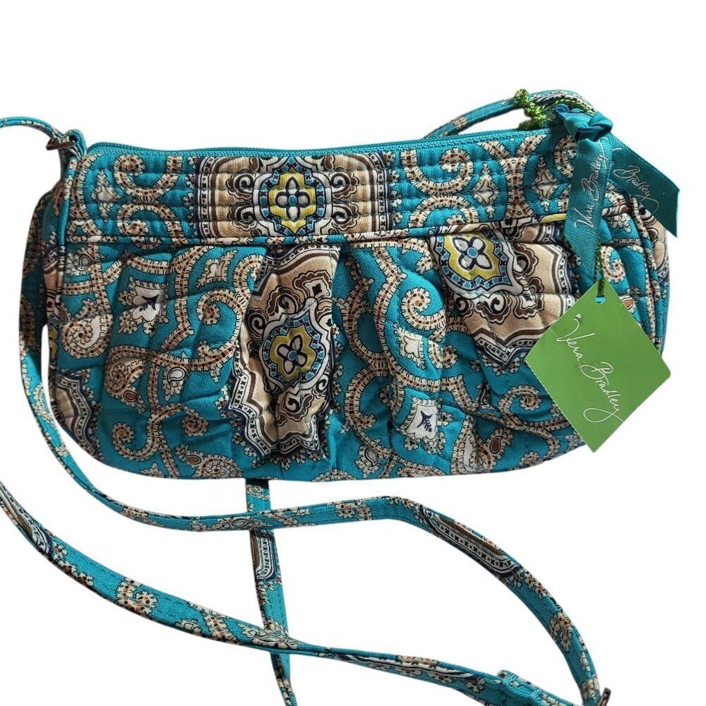 Vera Bradley Frannie Totally Turq Mini Bag